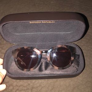 Banana Republic Sunglasses with hard case